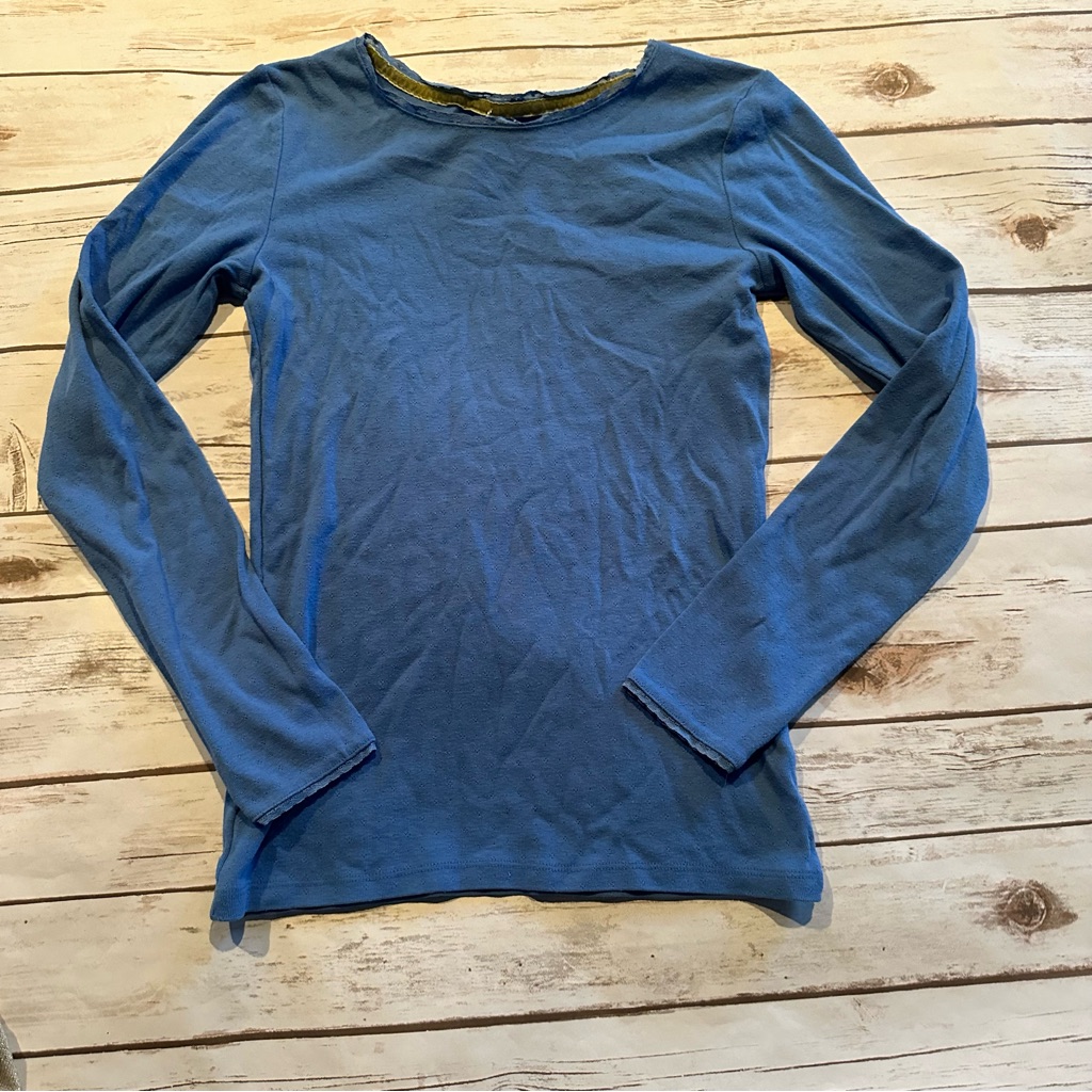 Mini Boden Blue Pointelle